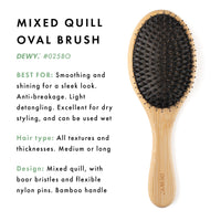 Mixed Quill Oval Brush